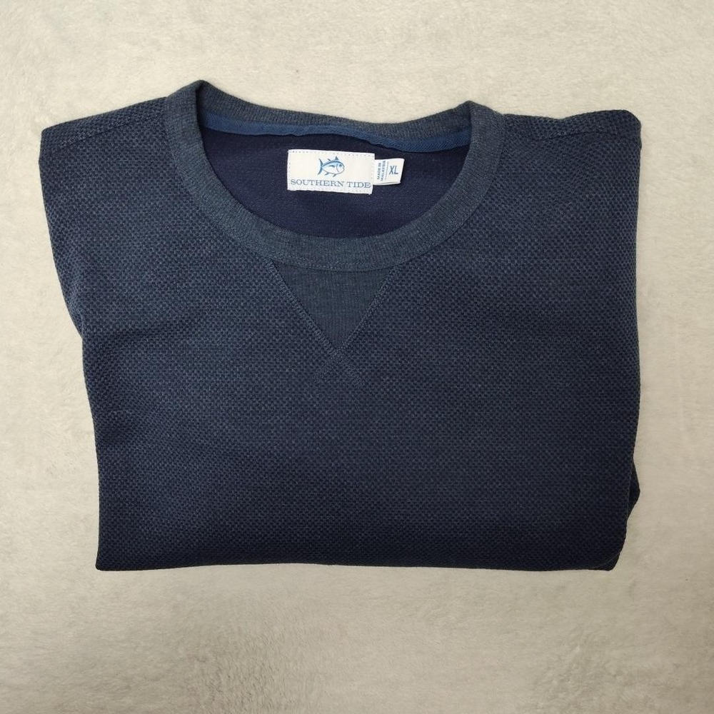 Southern Tide Navy Blue Men's Crewneck Sweatshirt